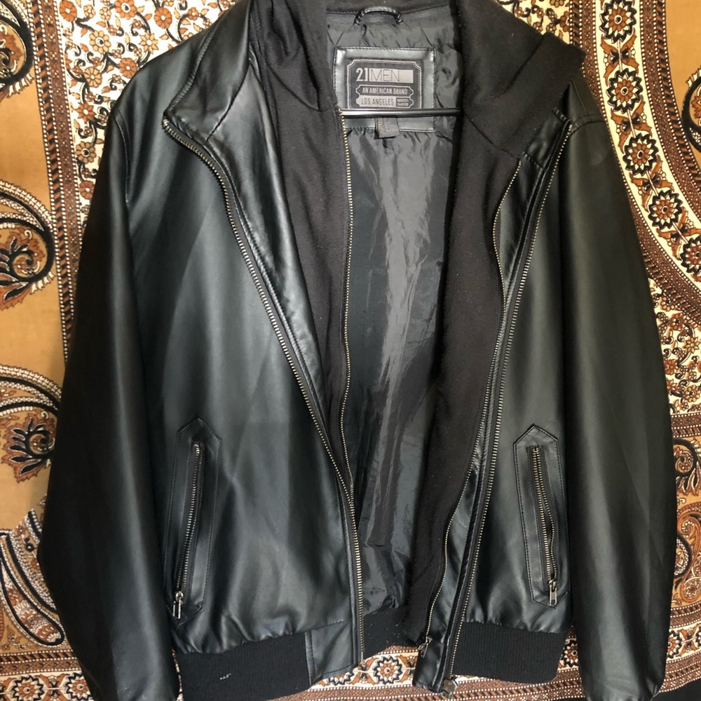 MENS BLACK LEATHER JACKET